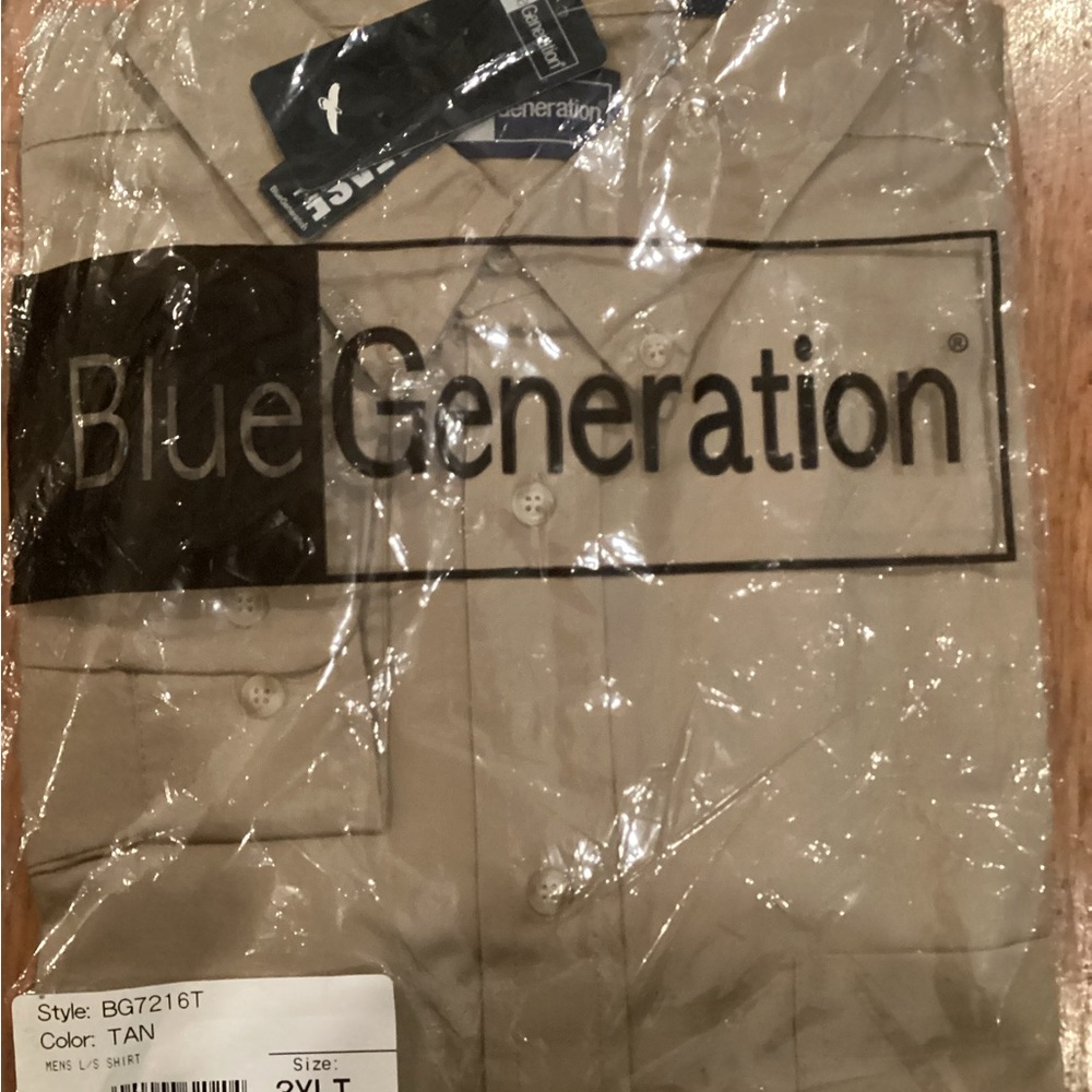 Blue Generation New Men’s Dress Shirt - Picture 2 of 5